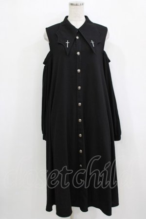 画像: SEX POT ReVeNGe / 肩開きシャツワンピ M 黒 H-25-12-24-1012-SP-OP-KB-ZH