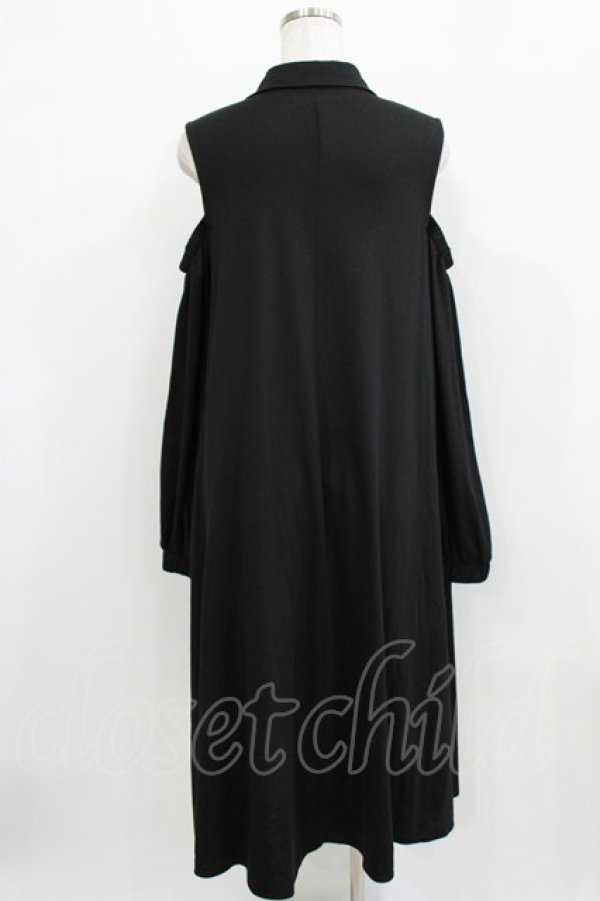 画像3: SEX POT ReVeNGe / 肩開きシャツワンピ M 黒 H-25-12-24-1012-SP-OP-KB-ZH (3)