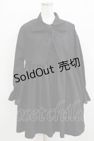 画像: merry jenny / タイリボンミニワンピース F ブラック H-25-12-24-1014-LO-OP-KB-ZH