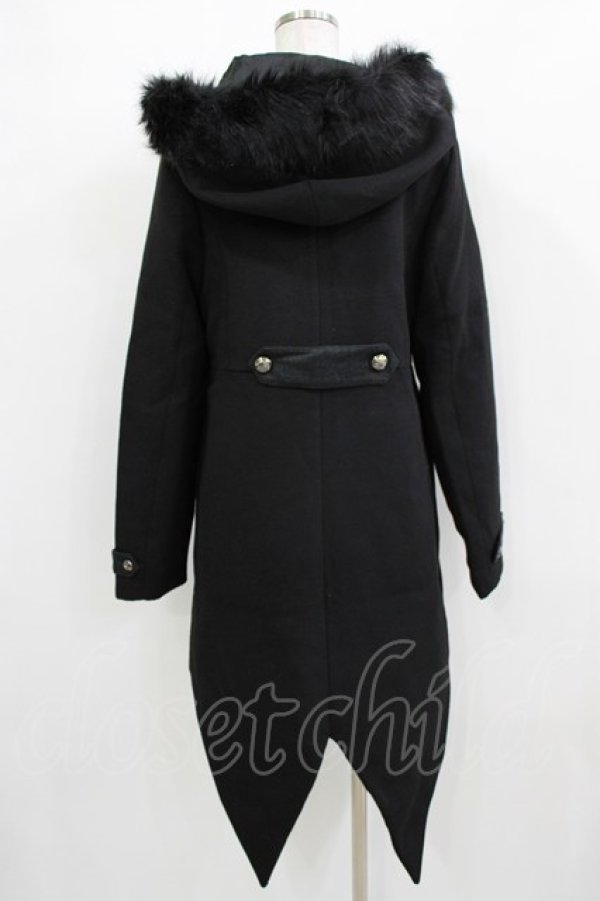 画像3: ALGONQUINS / ナポレオンボタンコート F 黒 H-25-12-24-1016-AL-CO-KB-ZH (3)