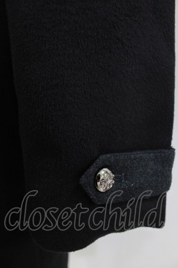 画像5: ALGONQUINS / ナポレオンボタンコート F 黒 H-25-12-24-1016-AL-CO-KB-ZH (5)