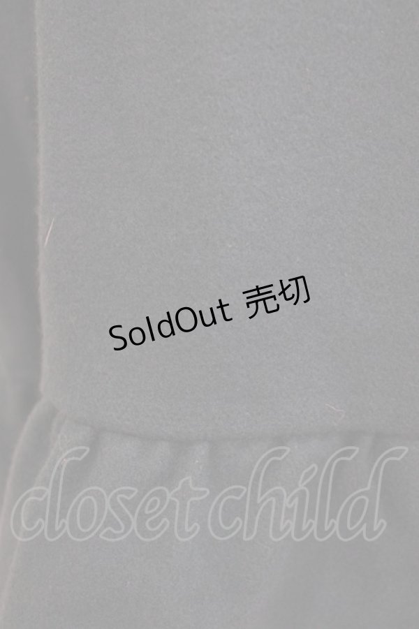 画像4: Jane Marple Dans Le Salon / ブラッシュドメルトンのケープジャケット  ピーコックブルー H-25-12-24-1017-JM-JA-KB-ZH (4)