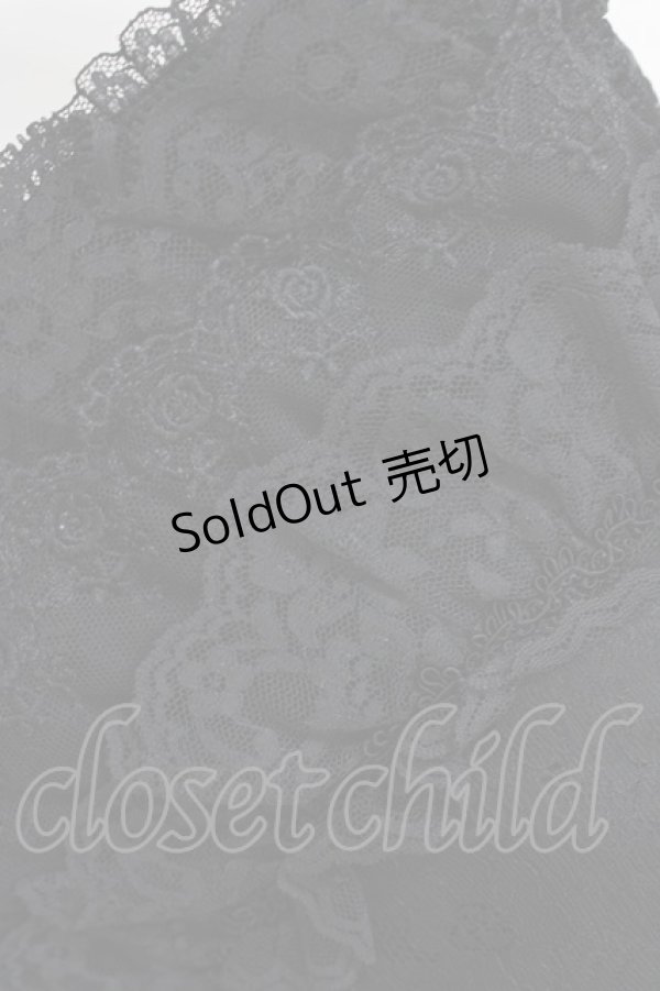 画像3: metamorphose / 総レースボンネット  ブラック H-25-12-24-009-ME-AC-NS-ZH (3)