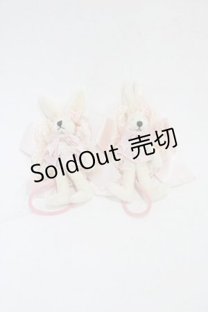 画像: metamorphose / うさぎヘアゴム (二個セット)  ピンク H-25-12-24-010-ME-AC-NS-ZH