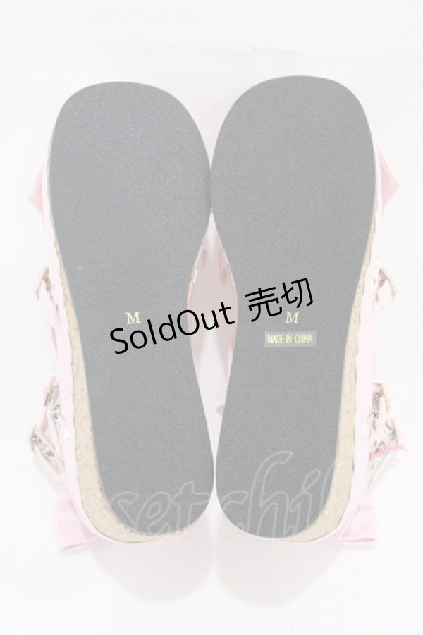 画像3: Angelic Pretty / Girlyコルク底シューズ M ピンク H-25-12-24-001-AP-SH-NS-ZH (3)