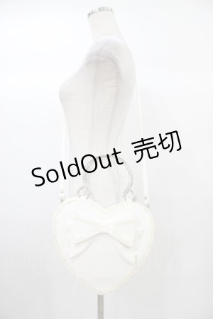 画像: BABY,THE STARS SHINE BRIGHT / リボンハートバッグ  オフ白 H-25-12-24-014-BA-BG-NS-ZH