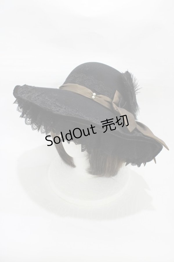 画像1: Hoshibako Works / 東方Project x HoshibakoWorks 古明地こいし 「サブタレイニアンローズ」ハット  ブラック H-25-12-24-002-LO-AC-NS-ZH (1)