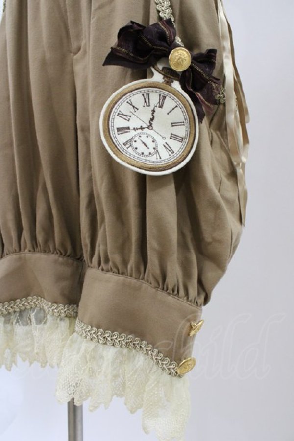 画像5: ALICE and the PIRATES / 時計ウサギのサロペット Free ベージュ H-25-12-24-018-PA-OP-NS-ZH (5)