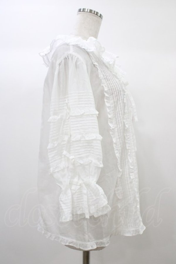 画像3: Angelic Pretty / ふわふわピンタックブラウス Free シロ H-25-12-24-019-AP-BL-NS-ZH (3)