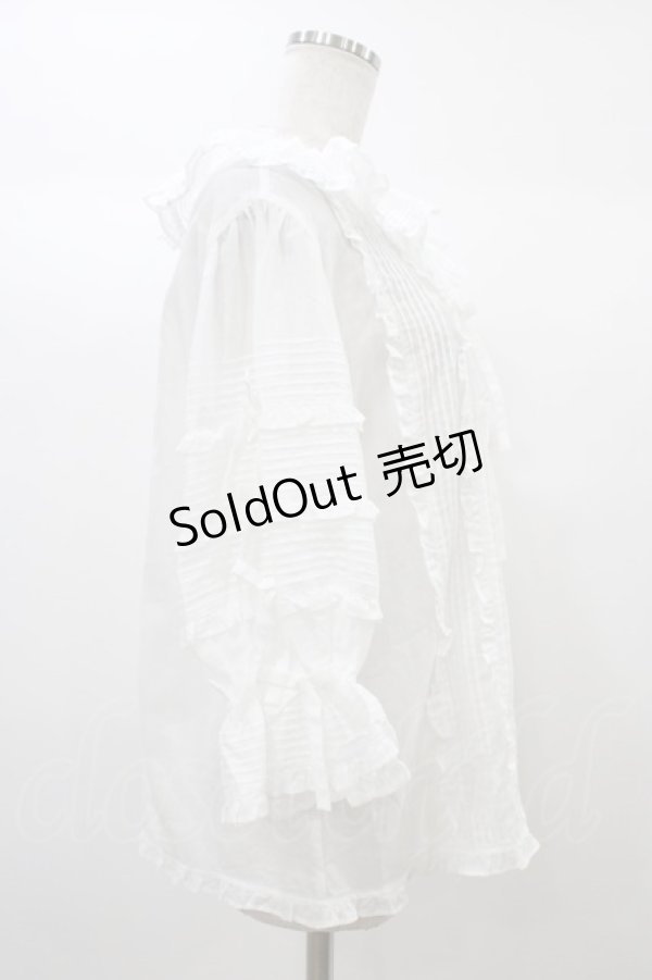 画像3: Angelic Pretty / ふわふわピンタックブラウス Free シロ H-25-12-24-019-AP-BL-NS-ZH (3)