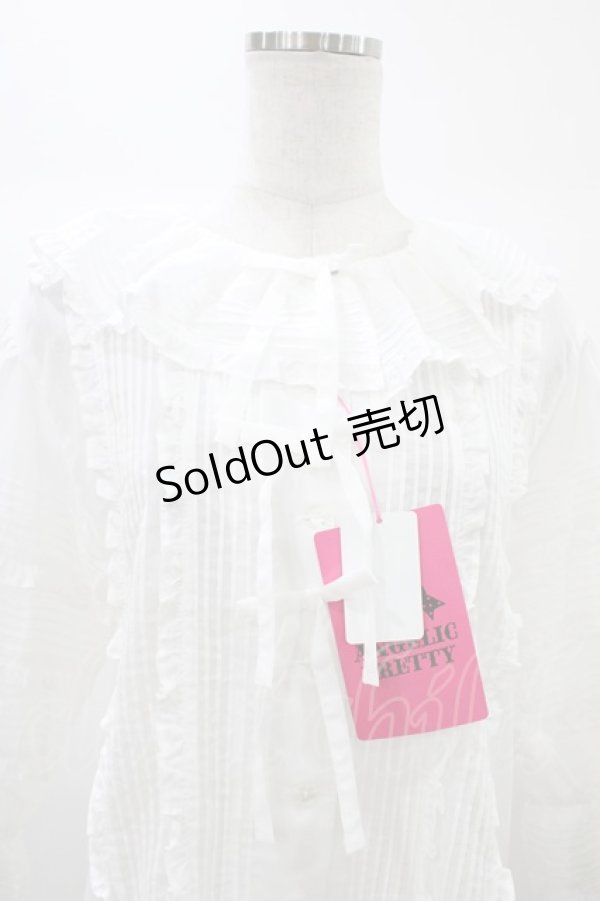 画像4: Angelic Pretty / ふわふわピンタックブラウス Free シロ H-25-12-24-019-AP-BL-NS-ZH (4)