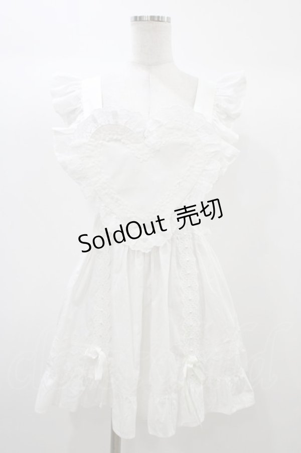 画像1: BABY,THE STARS SHINE BRIGHT / ハートエプロン Free オフ H-25-12-24-020-BA-OP-NS-ZH (1)