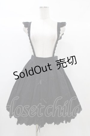 画像: metamorphose / 王冠レースサスペンダースカート Free ブラック H-25-12-24-021-ME-SK-NS-ZH