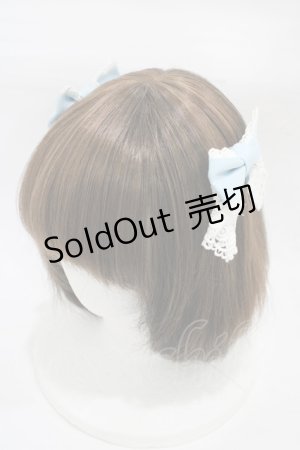 画像: BABY,THE STARS SHINE BRIGHT / ローズレースのリボンコーム  サックス H-25-12-24-003-BA-AC-NS-ZH