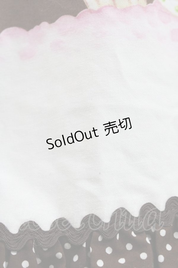 画像6: Angelic Pretty / お菓子の国シャーリングジャンパースカート Free ブラウン H-25-12-24-022-AP-OP-NS-ZH (6)