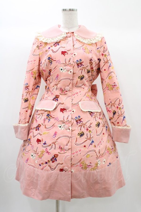 画像1: metamorphose / TOY BOXコートワンピース Free ピンク H-25-12-24-024-ME-CO-NS-ZH (1)