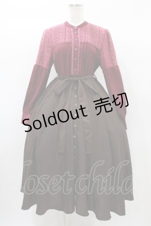 画像: Favorite / リボンベルト付きワンピース M~L ブラウン H-25-12-24-025-LO-OP-NS-ZH