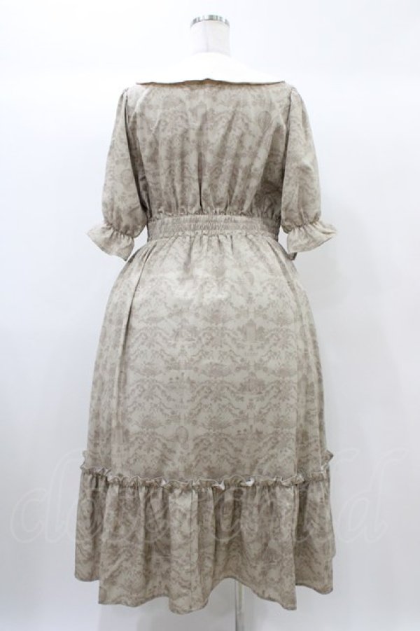 画像2: m petit by misako / NINA’Sコラボトワルドジュイワンピース L ベージュ H-25-12-24-026-LO-OP-NS-ZH (2)