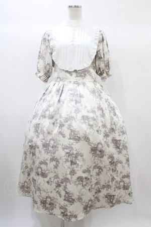 画像: m petit by misako / AM*トワルドジュイワンピース M オフ H-25-12-24-027-LO-OP-NS-ZH