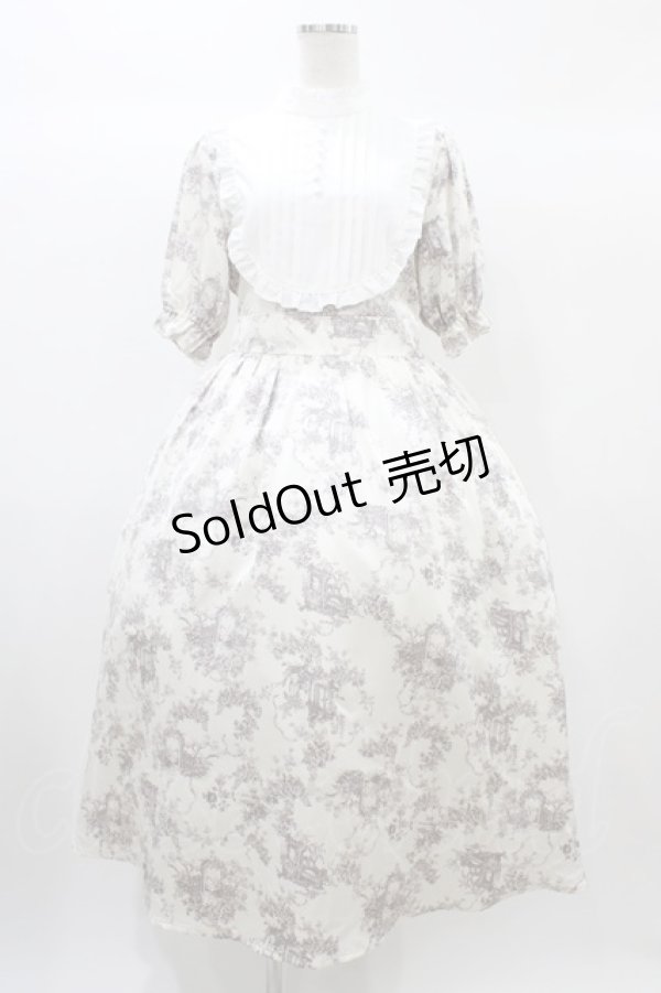 画像1: m petit by misako / AM*トワルドジュイワンピース M オフ H-25-12-24-027-LO-OP-NS-ZH (1)