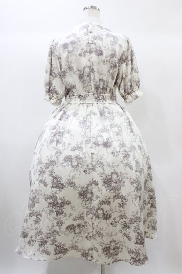 画像2: m petit by misako / AM*トワルドジュイワンピース M オフ H-25-12-24-027-LO-OP-NS-ZH (2)