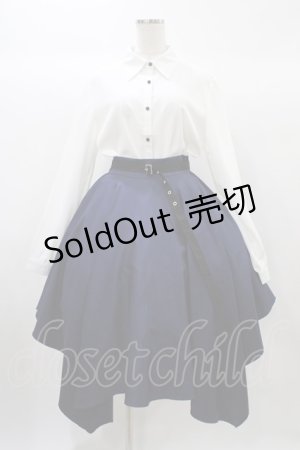 画像: Favorite / ブラウス+スカートセット Free オフ/ネイビー H-25-12-24-028-LO-OP-NS-ZH