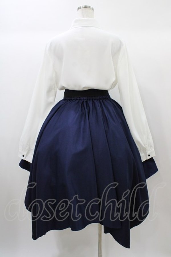 画像2: Favorite / ブラウス+スカートセット Free オフ/ネイビー H-25-12-24-028-LO-OP-NS-ZH (2)