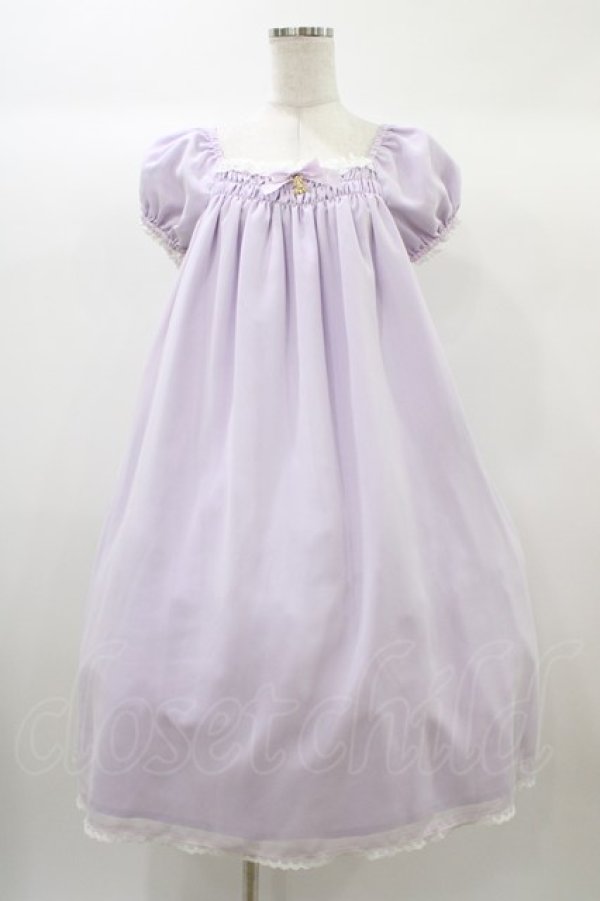 画像1: ALICE and the PIRATES / Nighty nightミニ袖ジャンパースカート Free ラベンダー H-25-12-24-029-PA-OP-NS-ZH (1)