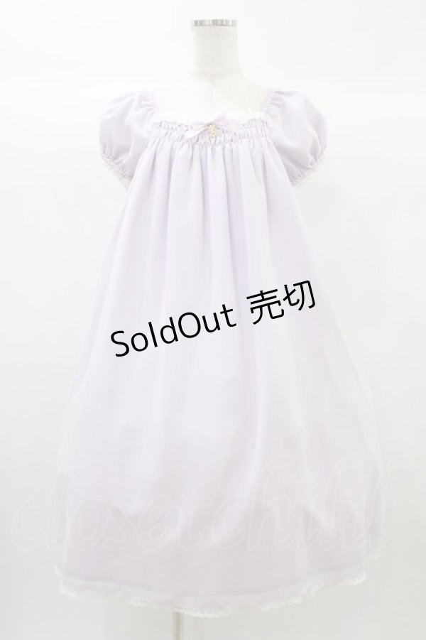 画像1: ALICE and the PIRATES / Nighty nightミニ袖ジャンパースカート Free ラベンダー H-25-12-24-029-PA-OP-NS-ZH (1)