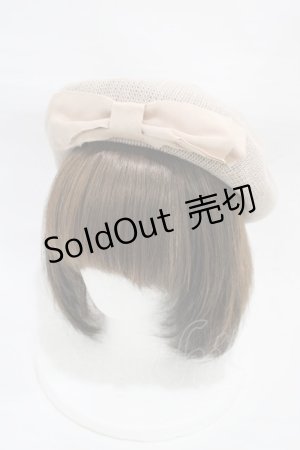 画像: m petit by misako / AMリボンサーモベレー  ベージュ H-25-12-25-005-LO-AC-NS-ZH