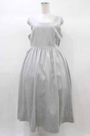 画像: DearMyLoveRose / バックリボンドレスロングジャンスカ LL グレー H-25-12-25-038-EL-OP-NS-ZH