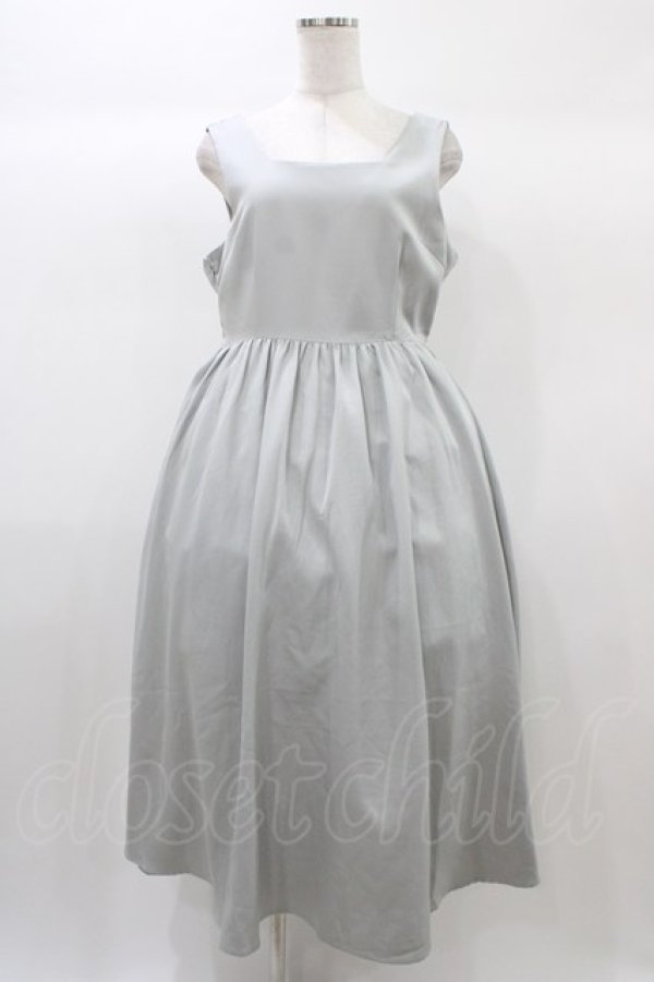 画像1: DearMyLoveRose / バックリボンドレスロングジャンスカ LL グレー H-25-12-25-038-EL-OP-NS-ZH (1)