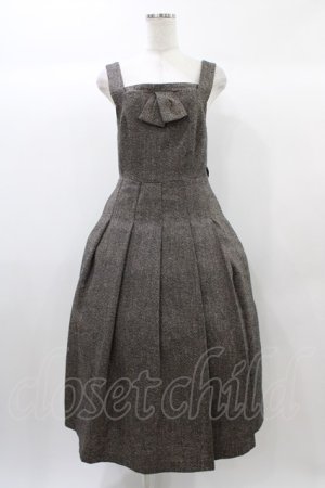 画像: an another angelus / フロントタイツイードジャンパースカート Free BROWN H-25-12-25-039-CA-OP-NS-ZH