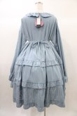 画像2: FLC / 皆方由衣コラボ/ティアードフリルワンピース M ブルー H-25-12-25-041-0-OP-NS-ZH (2)