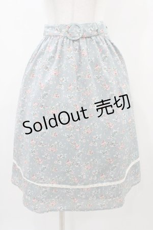 画像: Fi.n.t / レース使い小花柄ギャザースカート Free SAX H-25-12-25-048-CA-SK-NS-ZH