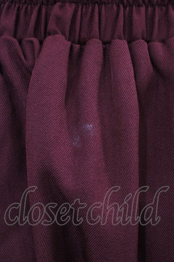 画像3: axes femme / チャイナ釦ラッフルスカート Free ワイン H-25-12-25-050-AX-SK-NS-ZH (3)