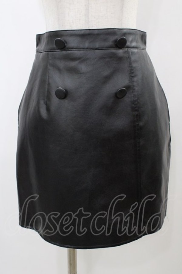 画像1: EATME / ラップライクミニスカート M ブラック H-25-12-25-051-LO-SK-NS-ZH (1)