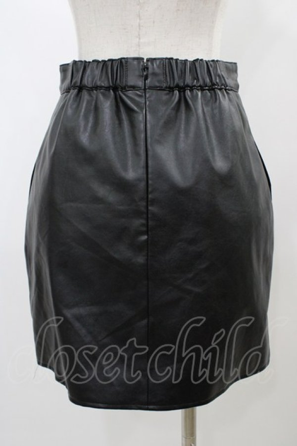 画像2: EATME / ラップライクミニスカート M ブラック H-25-12-25-051-LO-SK-NS-ZH (2)