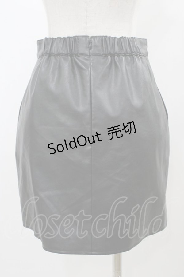 画像2: EATME / ラップライクミニスカート M ブラック H-25-12-25-051-LO-SK-NS-ZH (2)