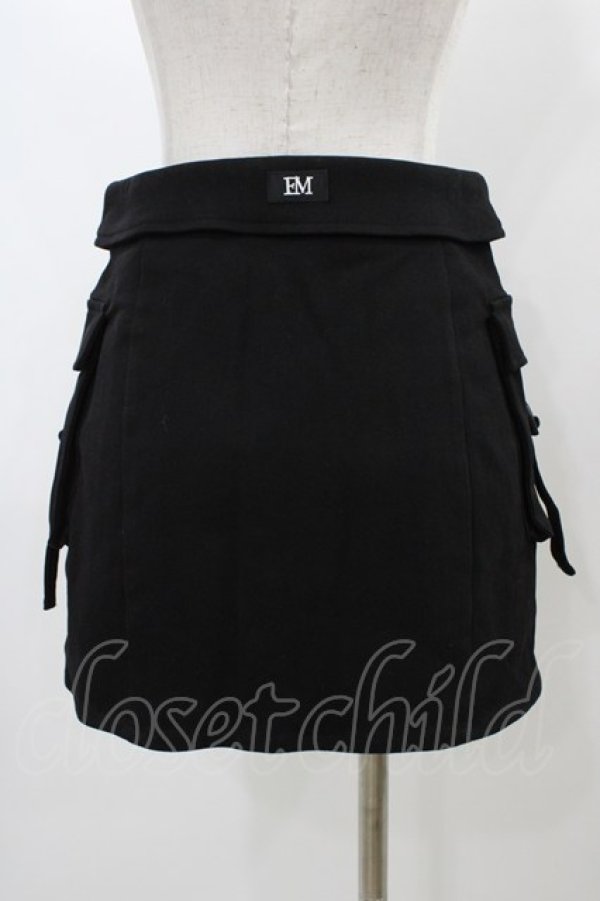 画像2: EATME / フラップポケットカーゴスカート S ブラック H-25-12-25-052-LO-SK-NS-ZH (2)