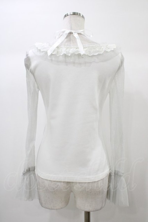 画像2: ALICE and the PIRATES / お袖チュールカットソー Free オフ H-25-12-25-055-PA-TO-NS-ZH (2)