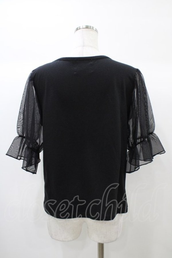 画像2: m petit by misako / MSシアーソデプルオーバー L ブラック H-25-12-25-061-LO-TO-NS-ZH (2)