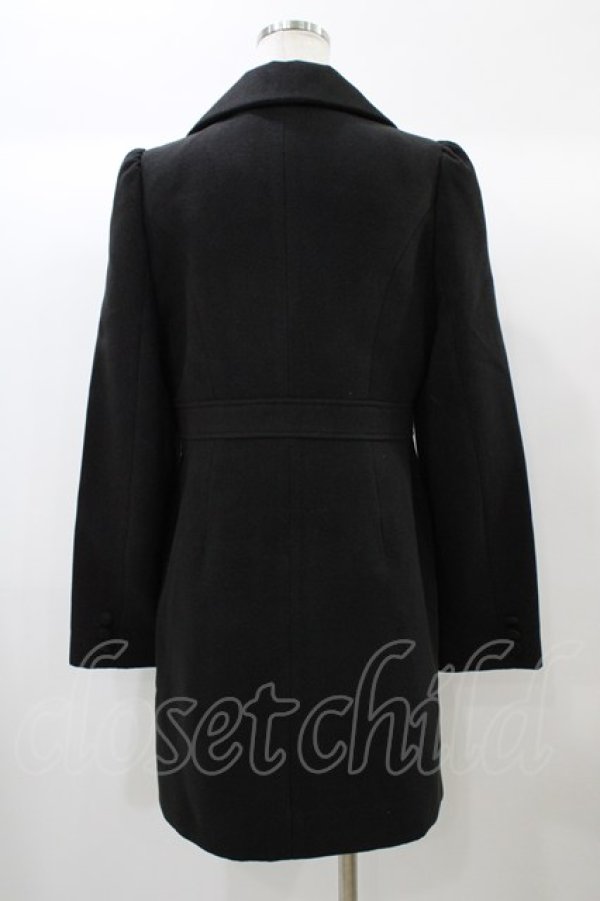 画像2: EATME / ガーターベルト付きチェスターコート Free ブラック H-25-12-25-062-LO-CO-NS-ZH (2)