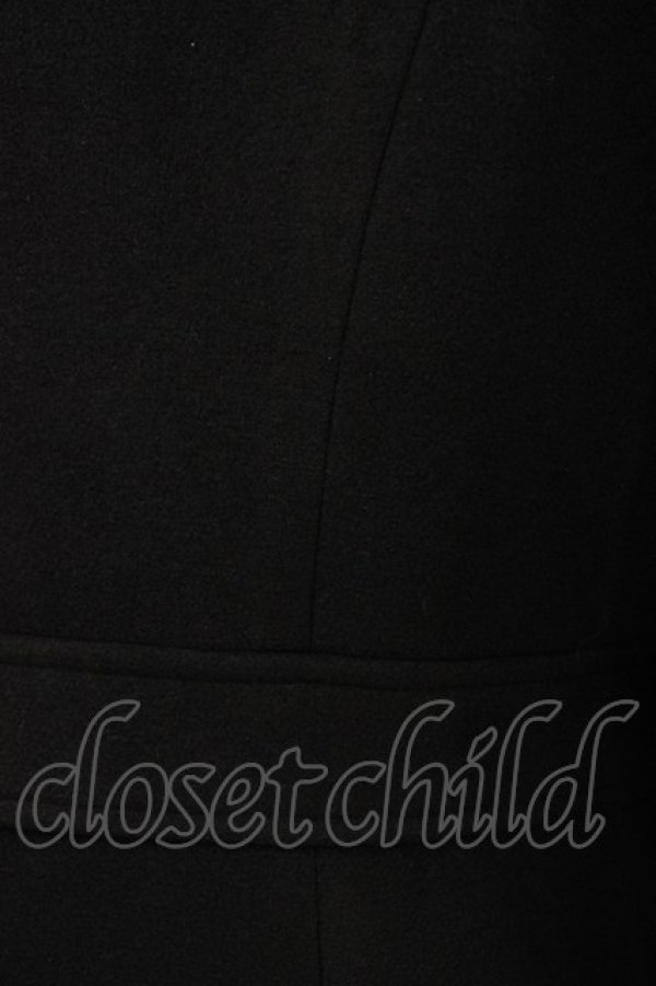 画像3: EATME / ガーターベルト付きチェスターコート Free ブラック H-25-12-25-062-LO-CO-NS-ZH (3)