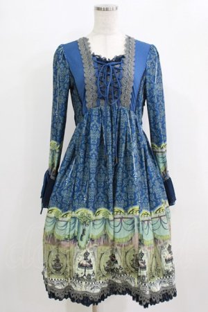 画像: Ozz Croce / Tea Partyワンピース  ブルー H-25-12-25-1001-OO-OP-KB-ZH