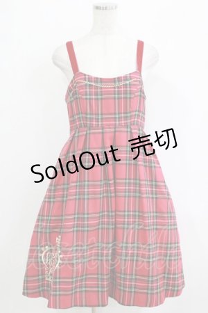 画像: Shirley Temple / タータンジャンパースカート  ピンク H-25-12-25-1003-ET-OP-KB-ZH