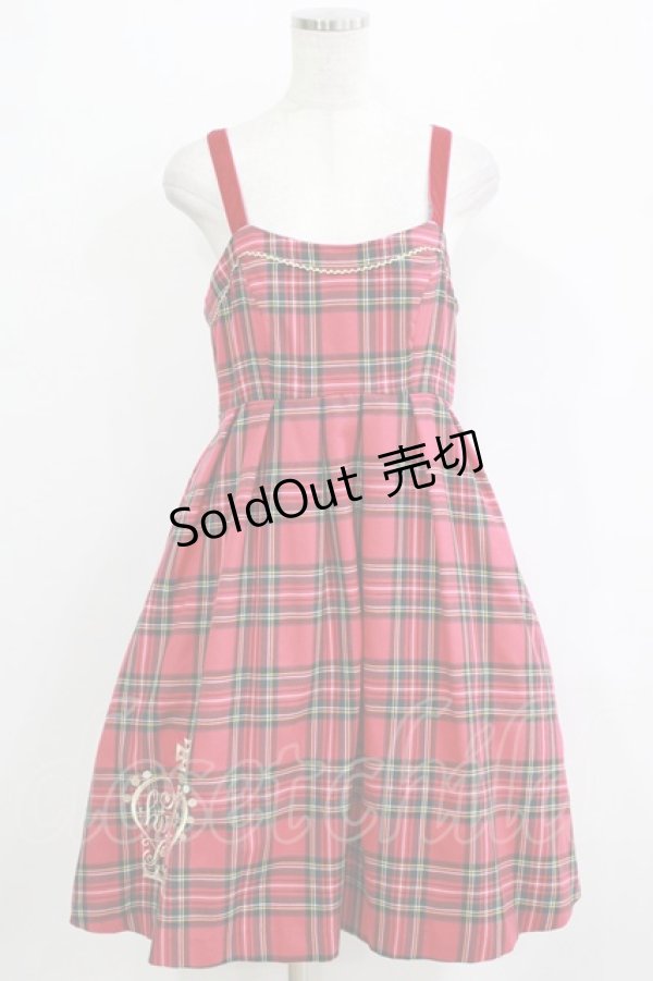 画像1: Shirley Temple / タータンジャンパースカート  ピンク H-25-12-25-1003-ET-OP-KB-ZH (1)