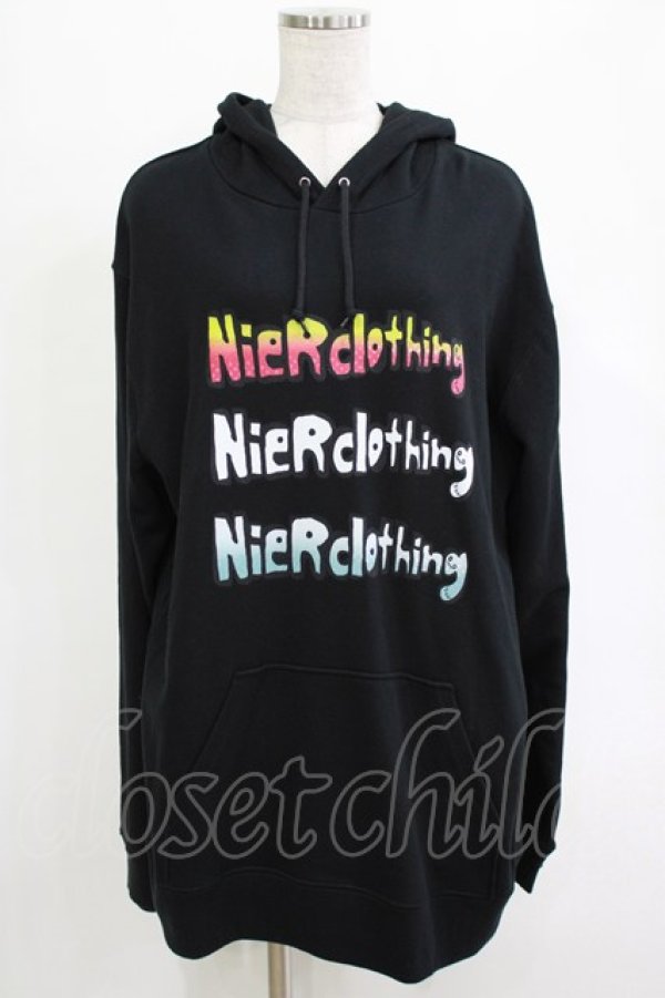 画像1: NieR Clothing / ロゴプルパーカー 2XL 黒 H-25-12-25-1030-PU-TO-KB-ZH (1)