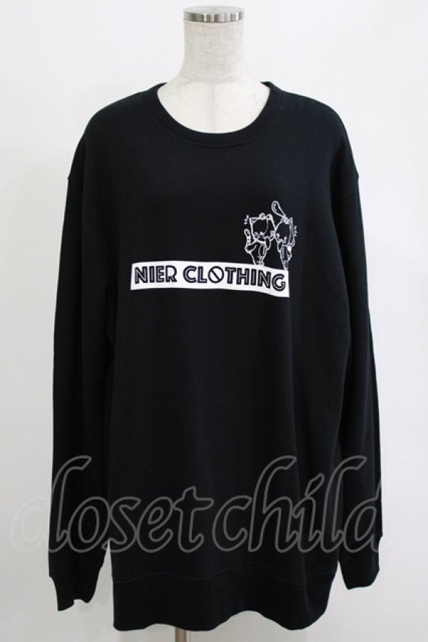 画像1: NieR Clothing / プリントSWEAT  2XL 黒 H-25-12-25-1032-PU-TO-KB-ZH (1)