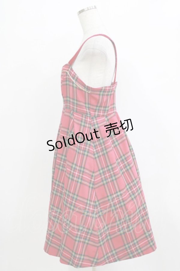 画像2: Shirley Temple / タータンジャンパースカート  ピンク H-25-12-25-1003-ET-OP-KB-ZH (2)